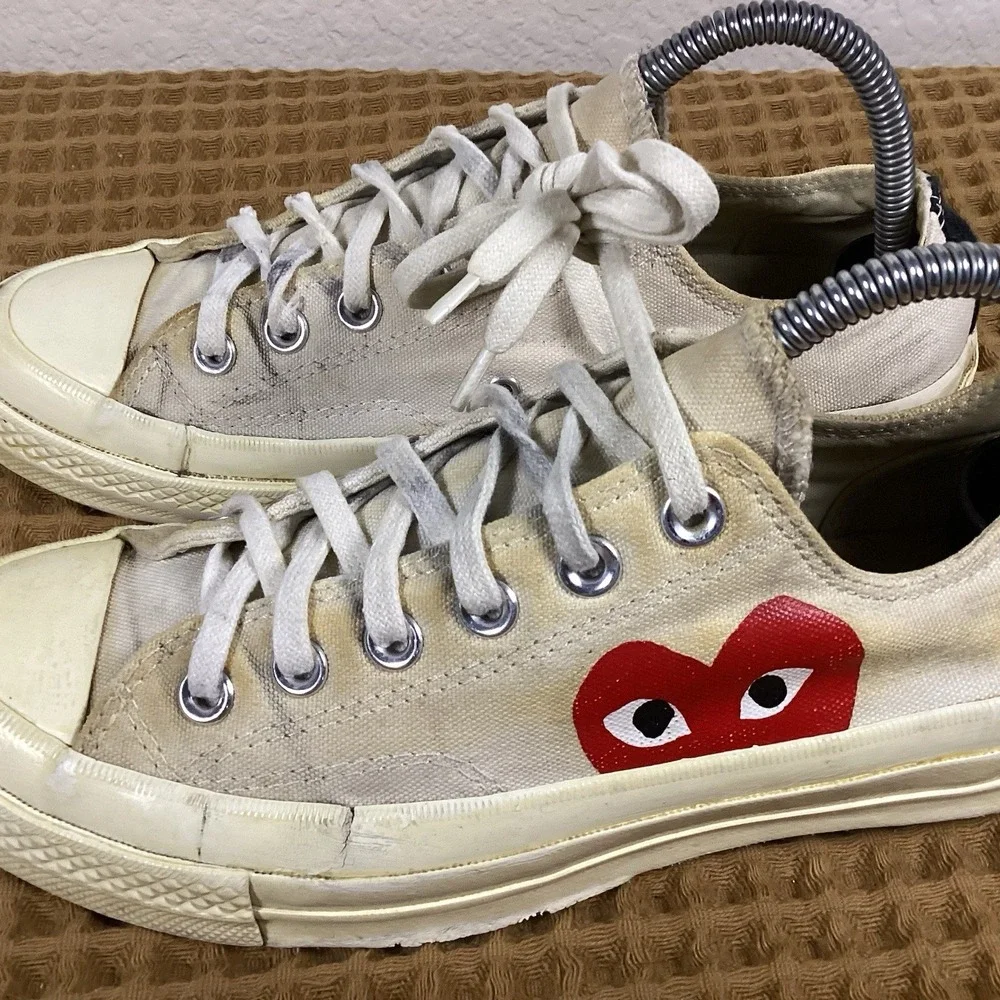 Converse x COMME des GARCONS PLAY Chuck 70 Ox White 150207C Men's 6 Women's 8